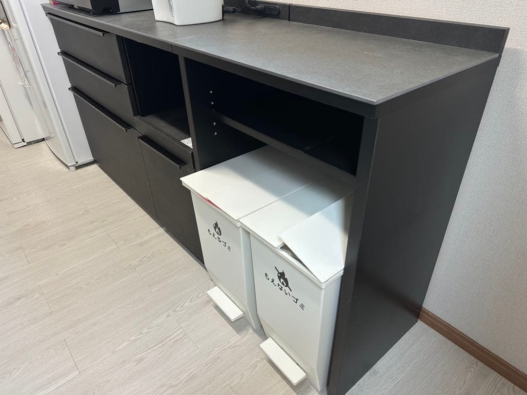 【本日限定】食器棚 キッチンカウンター セラミック 幅180