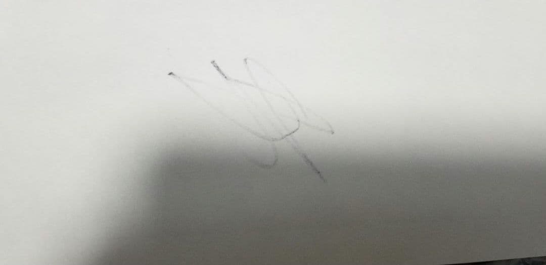 ハーランド　ベリンガム　直筆サイン　普通紙