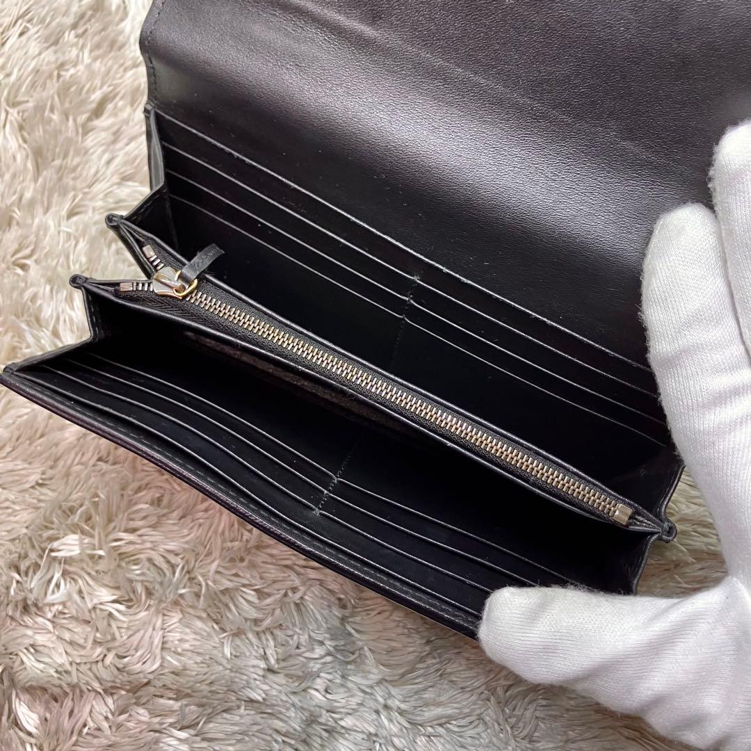 美品✨GUCCI パイソン 切り替え コンチネンタルウォレット 410100