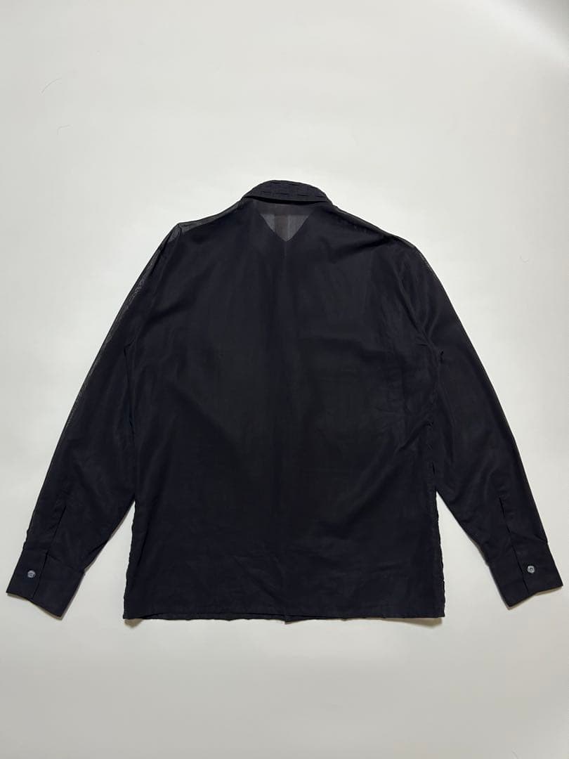 トップス 90s GIANNI VERSACE Woven Sheer Shirt