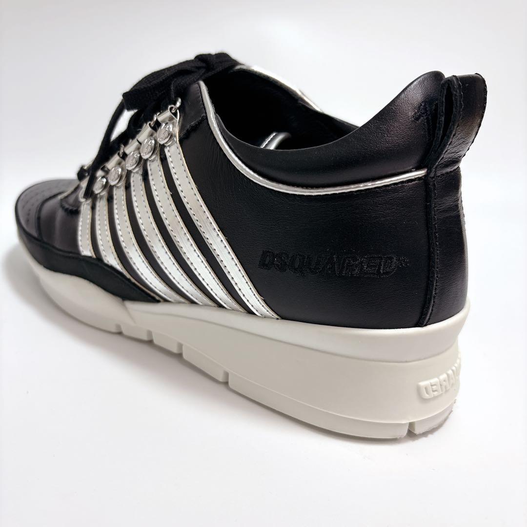 【美品】DSQUARED2（ディースクエアード） レザースニーカー 24.5cm