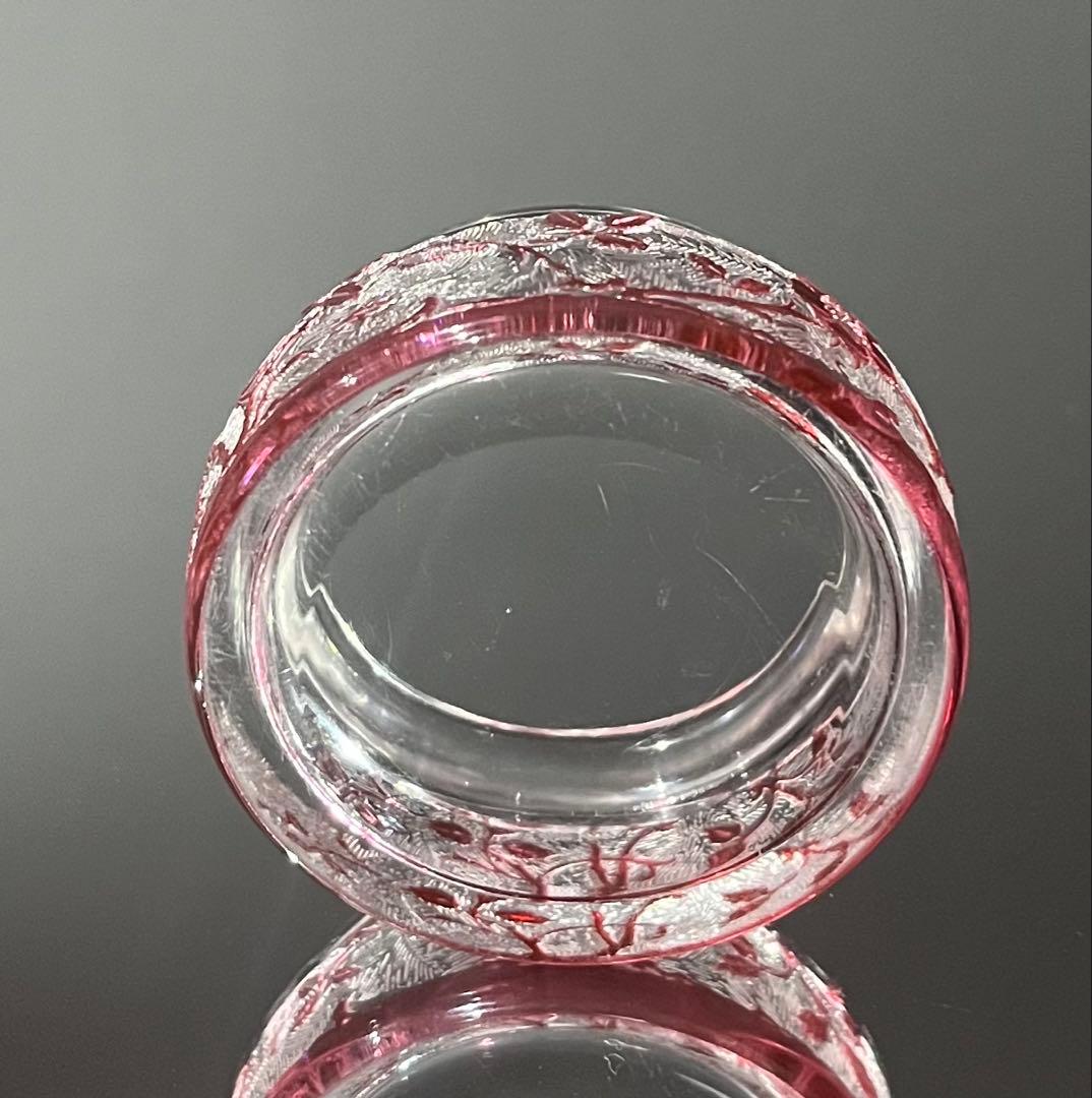 Baccarat オールドバカラ/※美品 エグランチエ　野薔薇　　蓋物