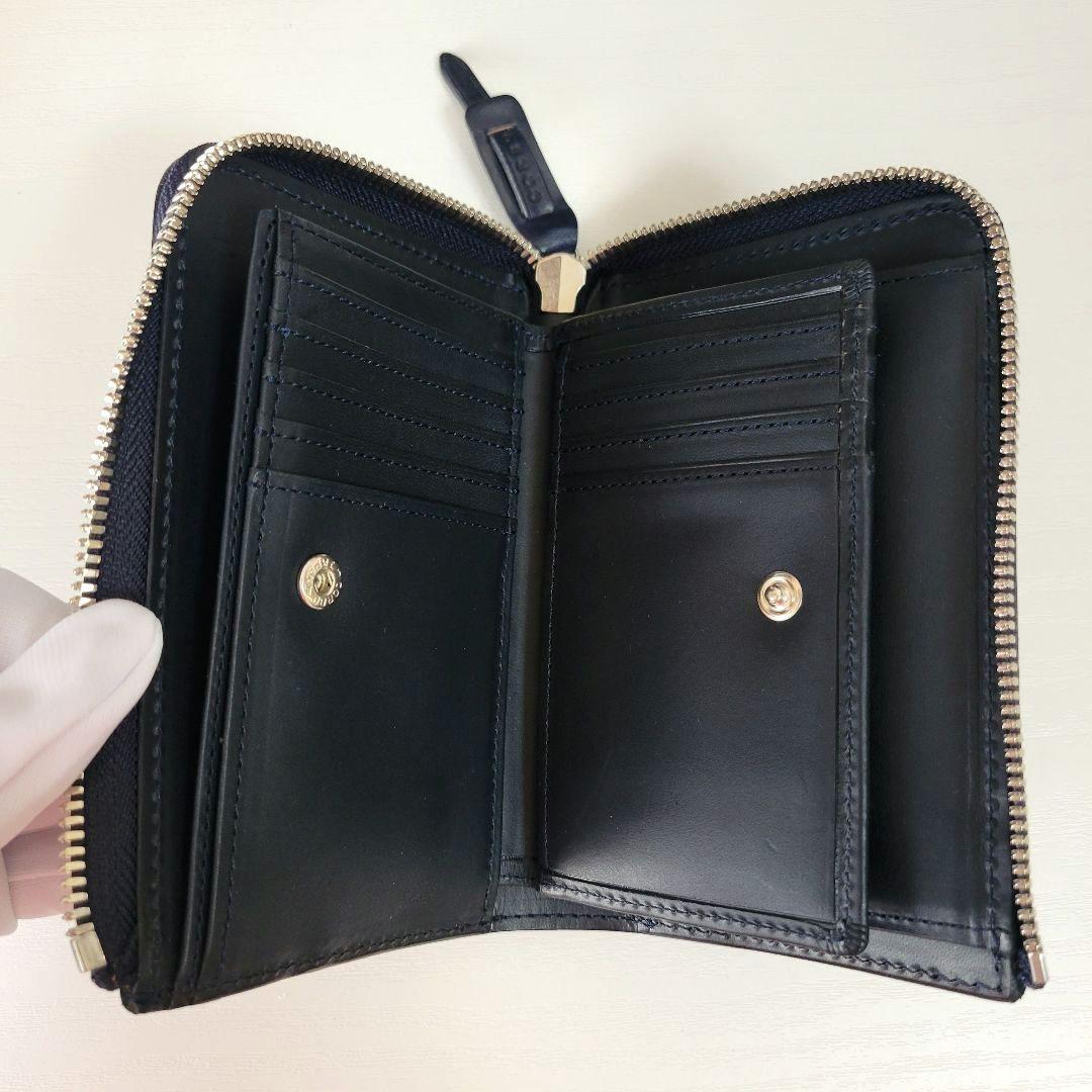 新品未使用　コルボ　ネイビー　L字ファスナー財布　1LD-0238