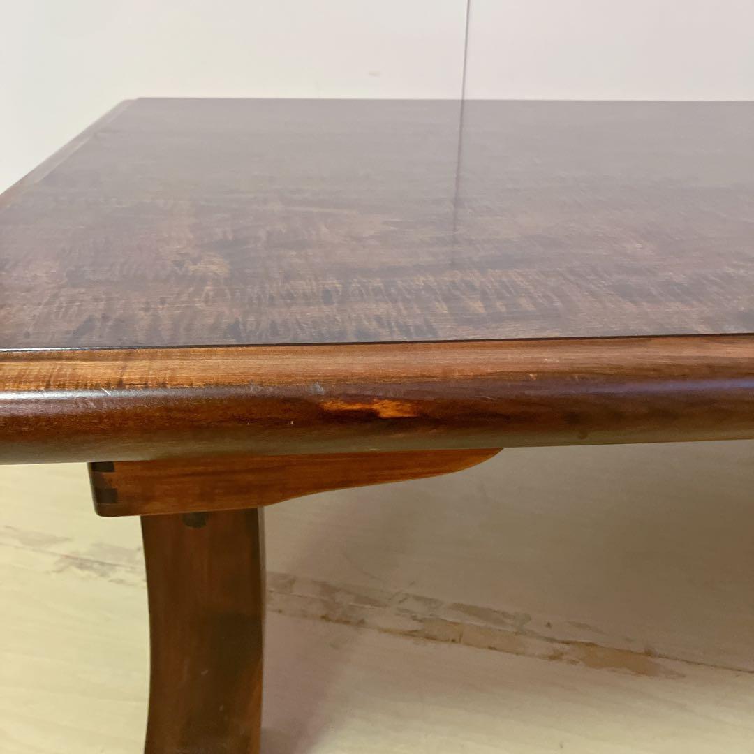 木目調　折りたたみ脚　ダイニングテーブル　ローテーブル　センターテーブル