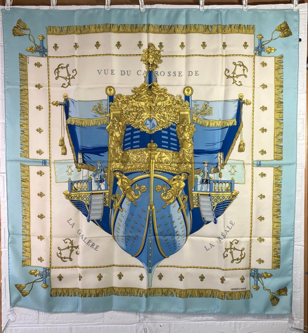 HERMES　エルメス　スカーフ　カレ90　シルク　クイーンの戴冠式　4929