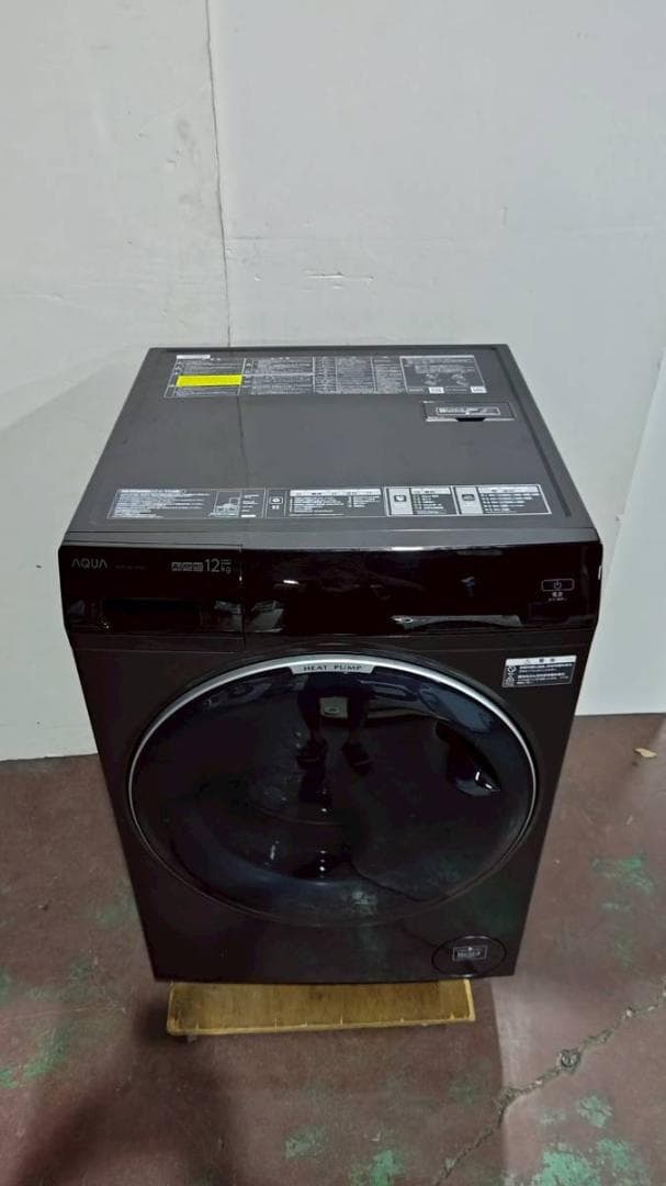 【完動品】AQUA アクア ドラム式洗濯乾燥機 AQW-DX12P-L-K