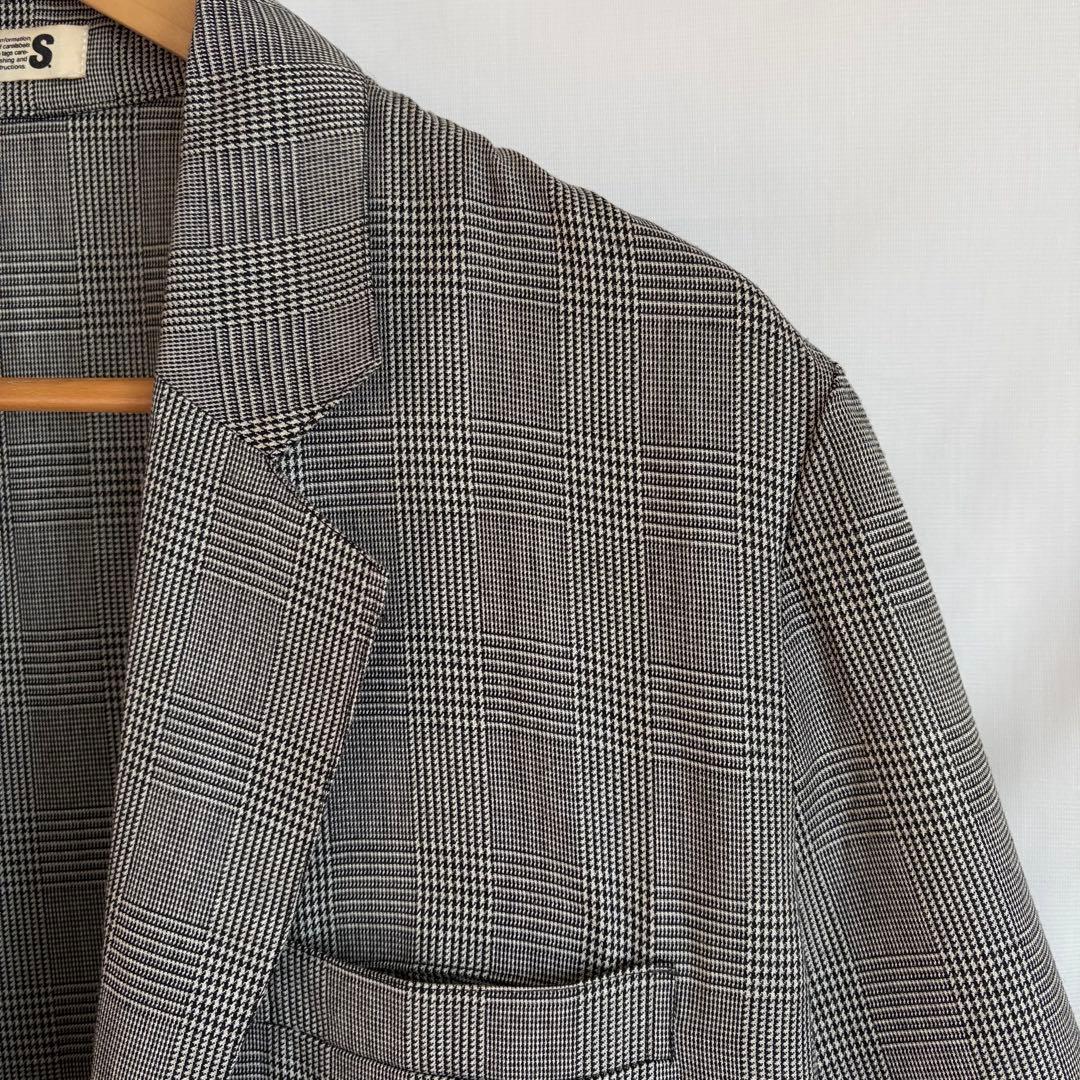 イッセイミヤケ 日本製 グレンチェック ロングコート 9号 テーラード Iライン