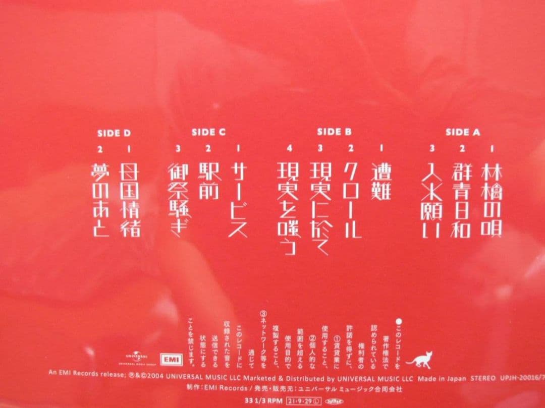 [未使用品 アナログレコード LP盤 2枚組]　東京事変　教育