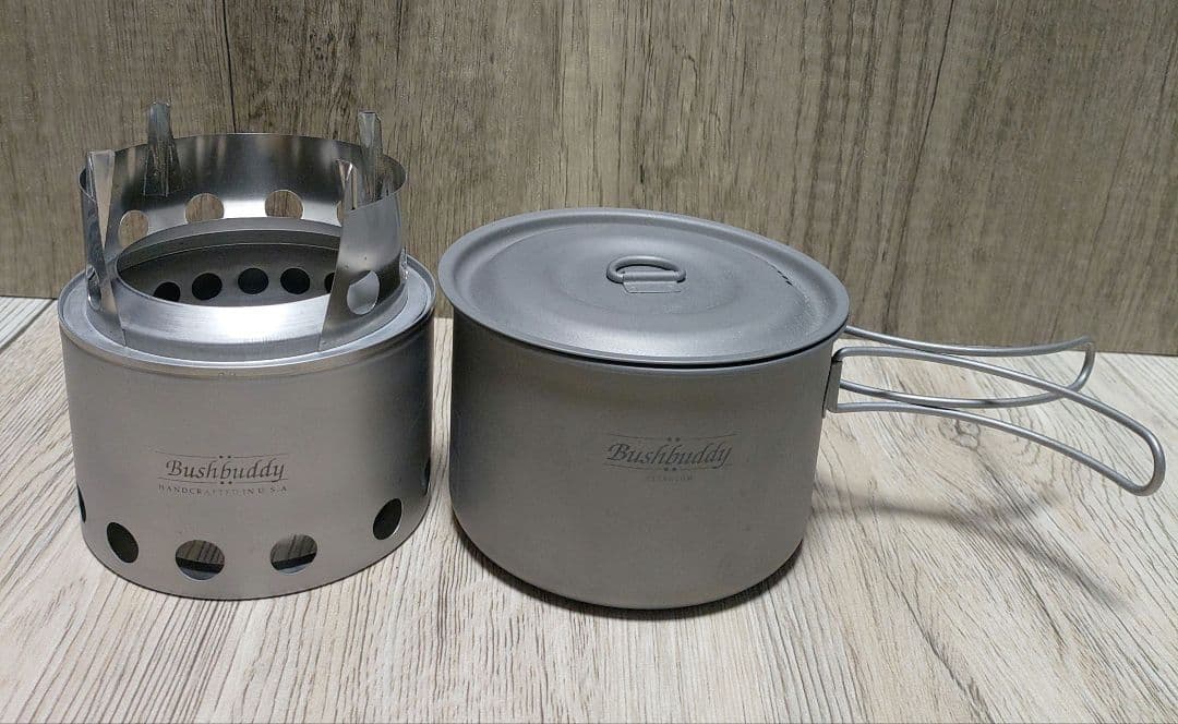 バーベキュー・調理用品 Bushbuddy Mini Camp Stove & Mini Pot Set