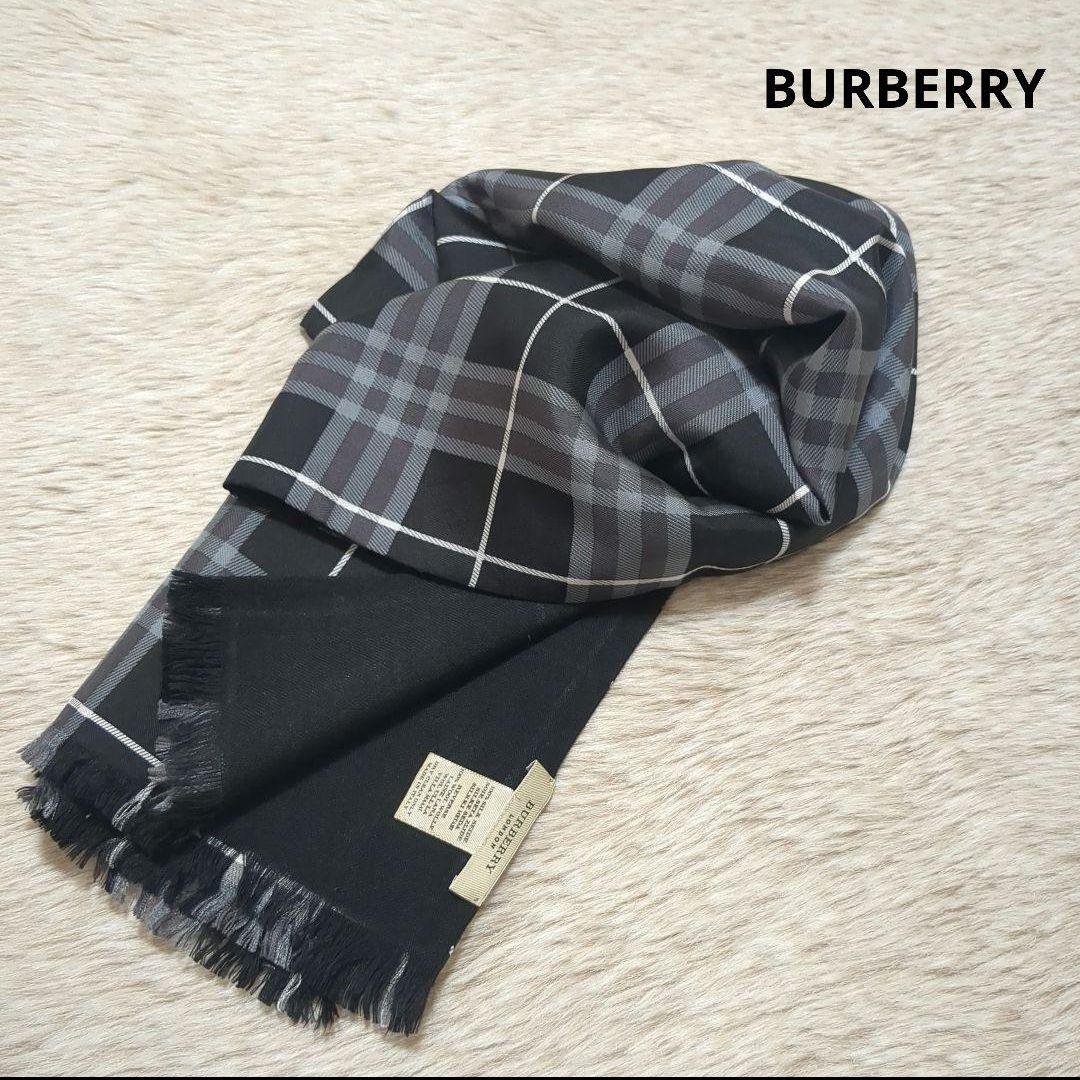 本日限定価格☆BURBERRY　バーバリー☆　シルク×ウール　ストール　マフラー