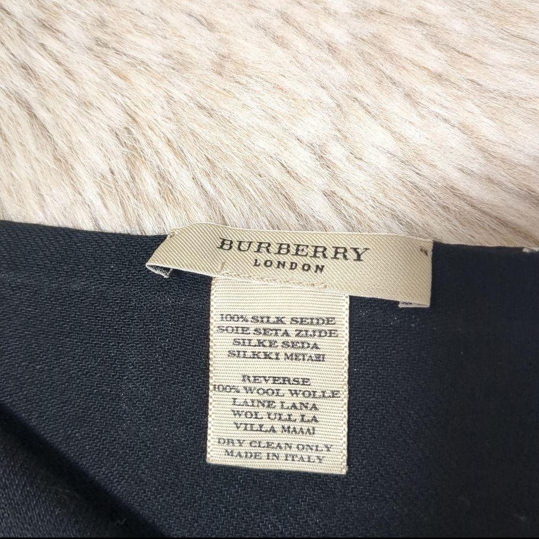 本日限定価格☆BURBERRY　バーバリー☆　シルク×ウール　ストール　マフラー