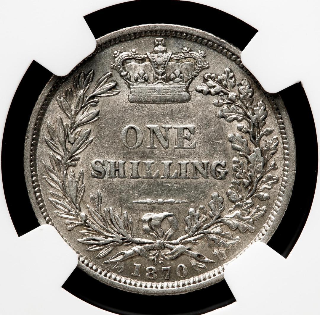 NGC-VF35 ヴィクトリア ヤングヘッド　１シリング　1870年