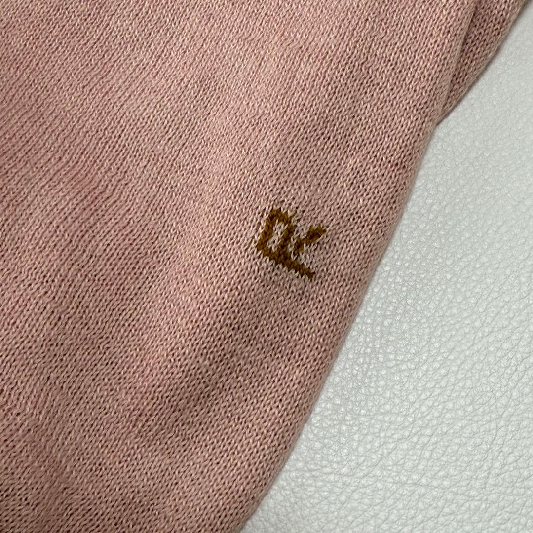 45R✨近年 ホール超ガーゼの45色908タートル ニット R刺繍 ピンク