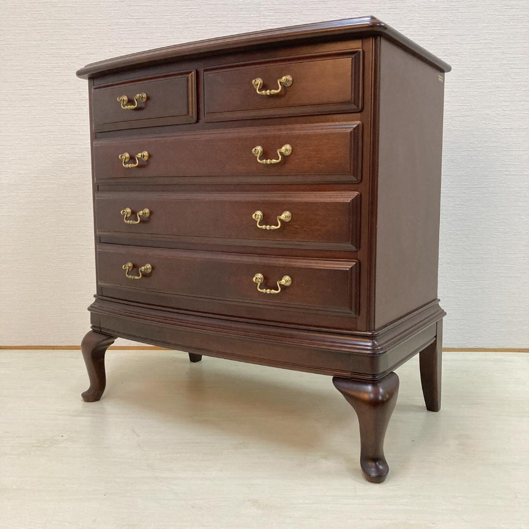 【マルニ】猫脚　4段チェスト サイドボード リビングボード クラシック