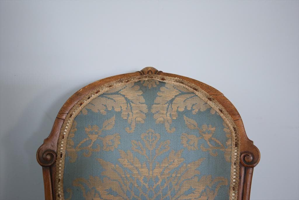 英国アンティーク木製ベッドルームチェア/椅子イス/飾り棚/キッチン(89-163