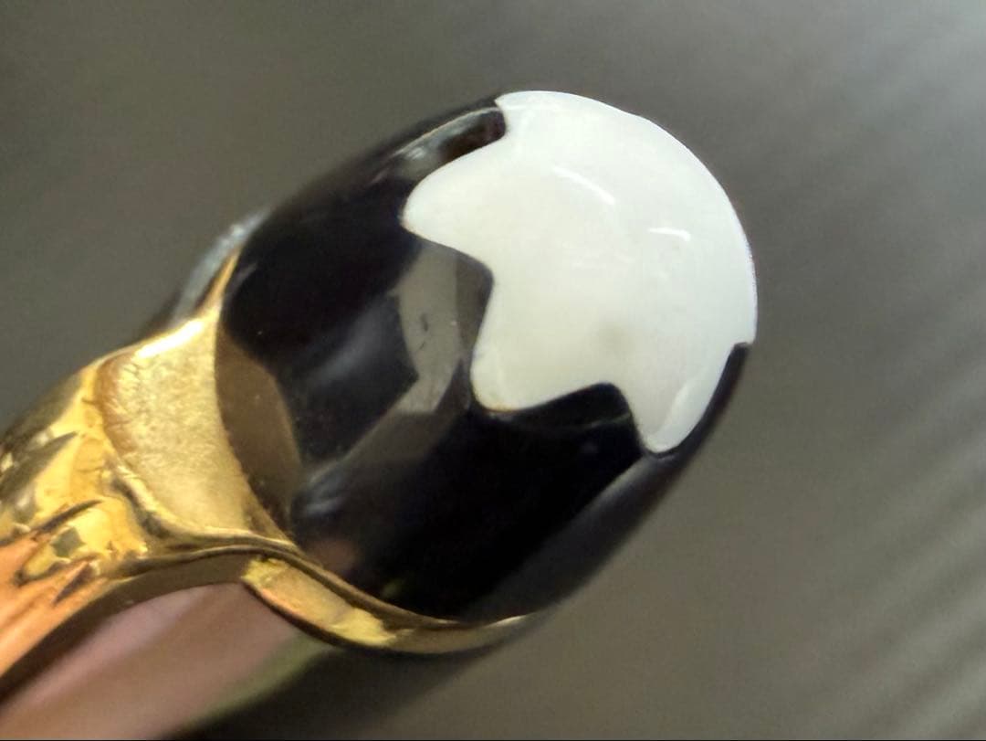 未使用に近い モンブラン 144 ブラック 全金 EF 万年筆 エボナイト芯