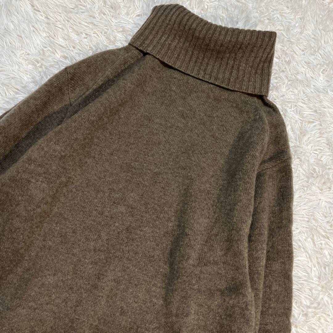 ドゥーズィーエムクラス ニット タートルネック ウール ブラウン セーター