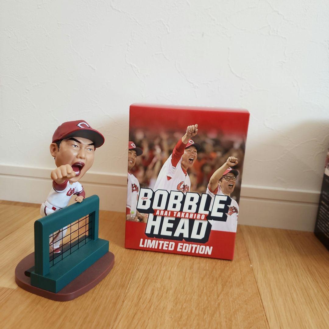 (新品)カープ新井貴浩(左) 黒田博樹(右) ボンバーヘッド人形２体で一梱包