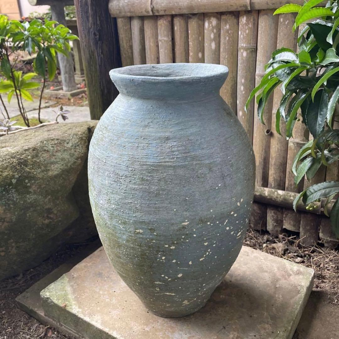 壺 傘立て 花器 約43㎝ ビンテージ アンティーク風 オブジェ