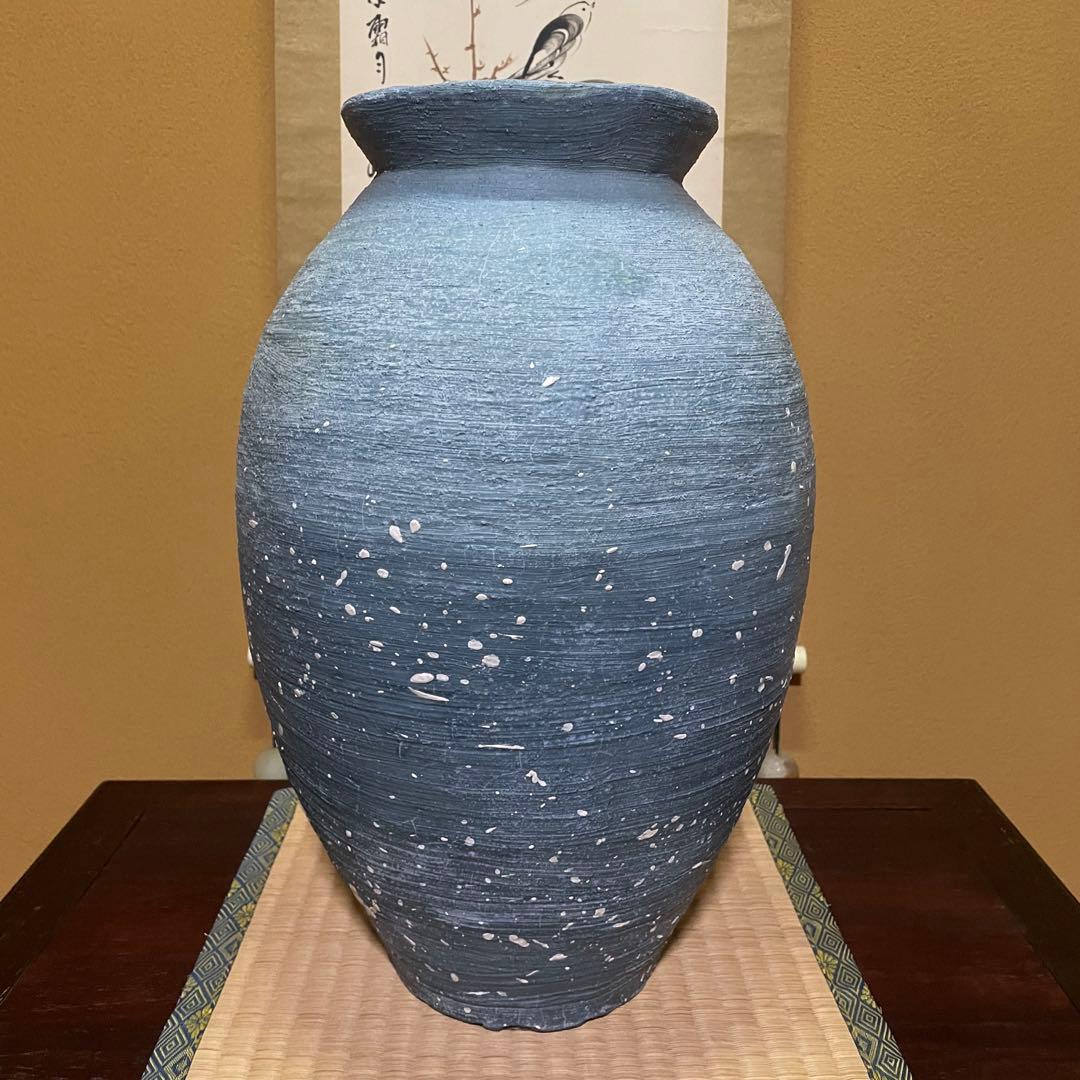 壺 傘立て 花器 約43㎝ ビンテージ アンティーク風 オブジェ