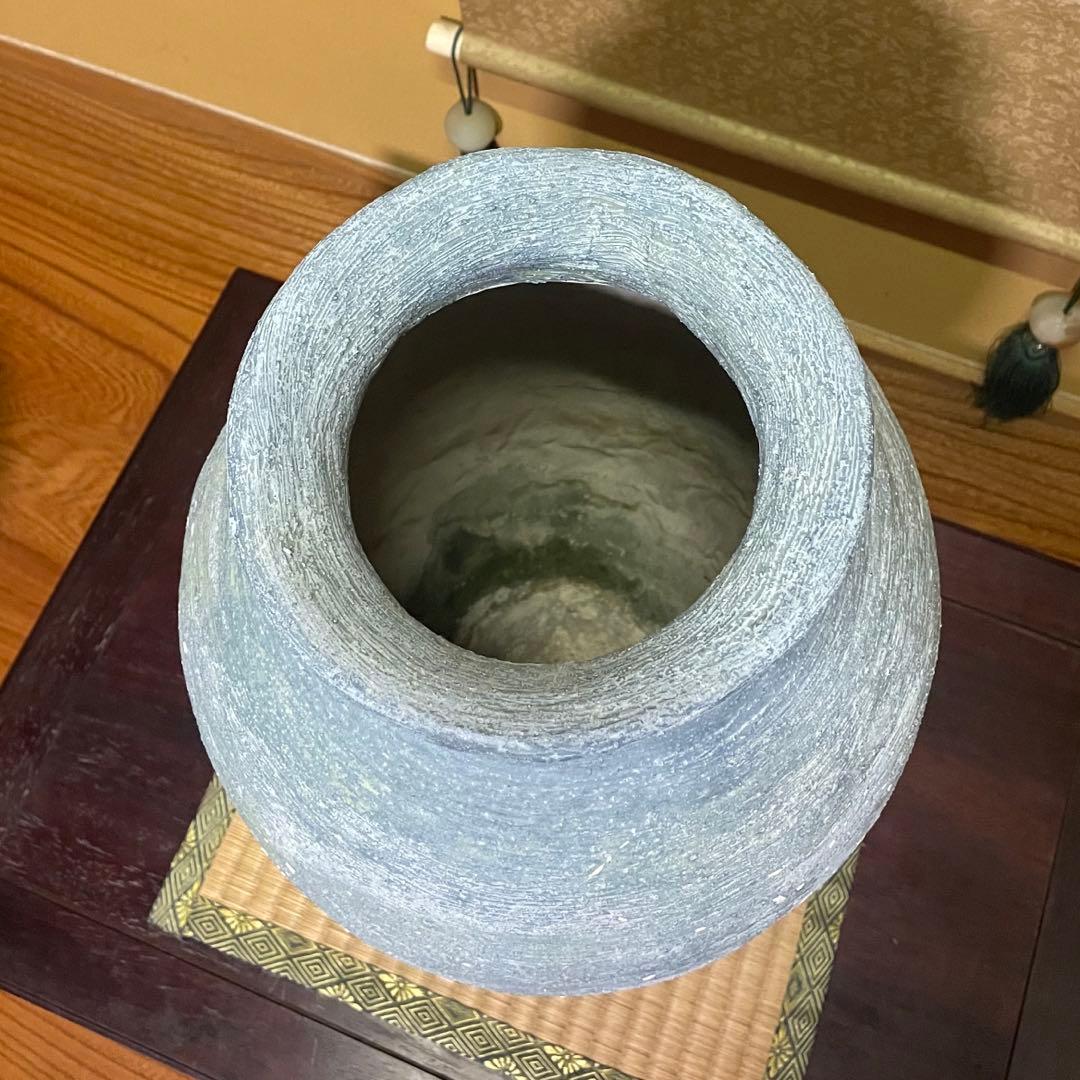 壺 傘立て 花器 約43㎝ ビンテージ アンティーク風 オブジェ