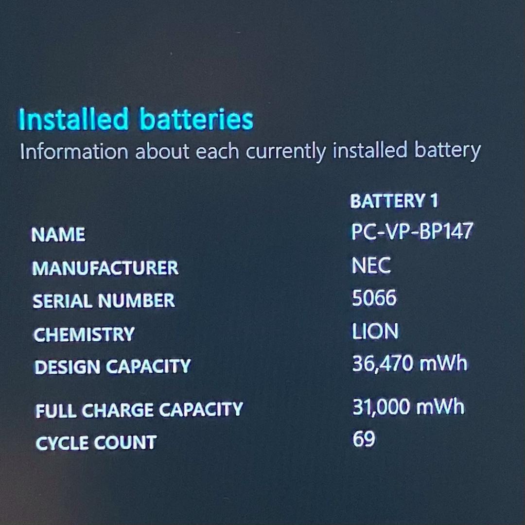 ★美品★ 超軽量モデル バッテリー良好 第11世代Corei5 NEC 461