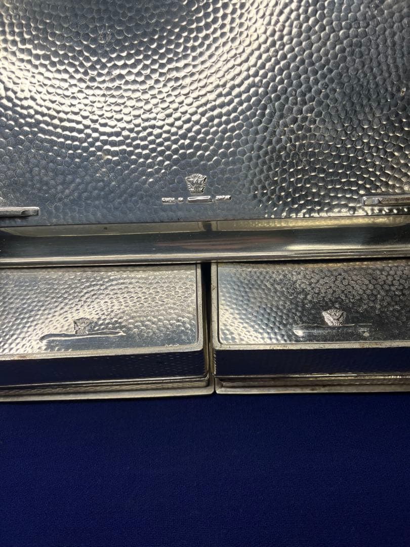 錫　灰皿　昭和レトロ　ビンテージ　アンティーク