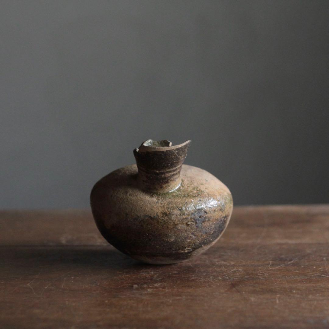 須恵器 平瓶 古美術 古道具 アンティーク 酒器 花器
