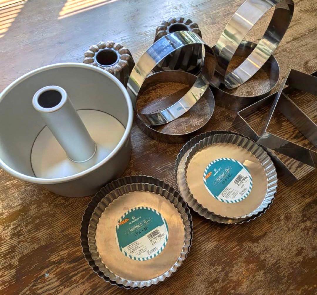 ケーキ型（クグロフ、タルト、セルクル）14点セット