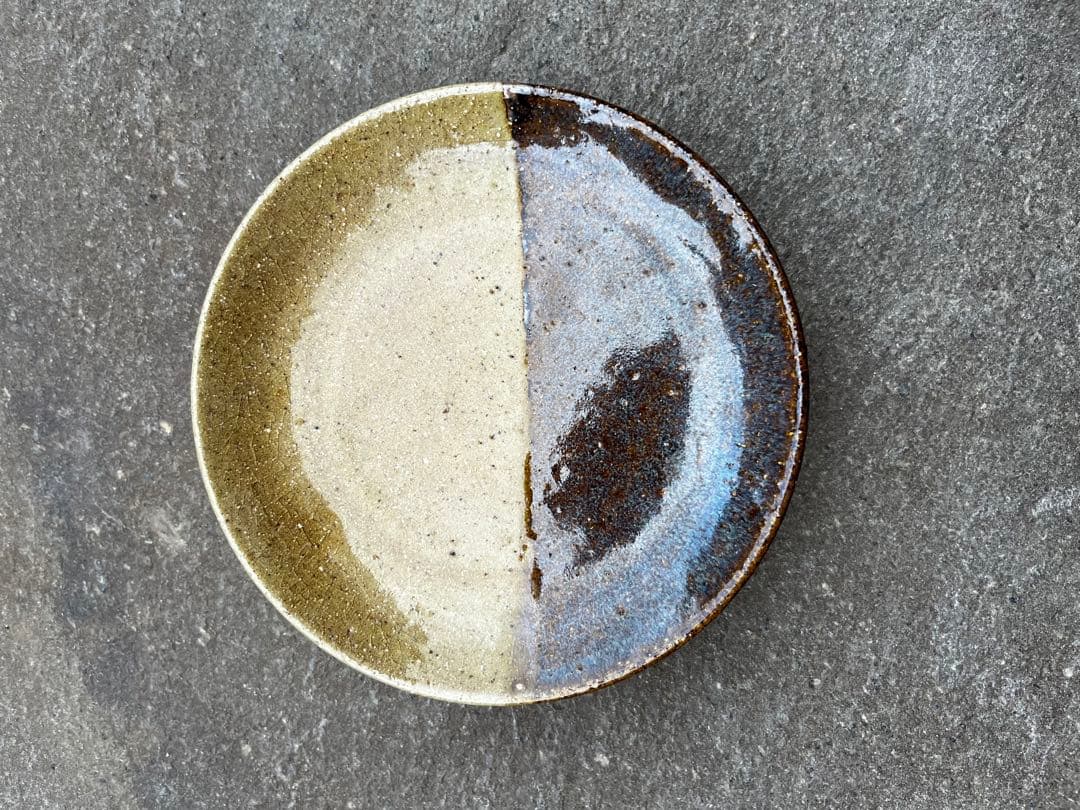 新品未使用品　高取焼　笹山登古作　菓子置き　コンポティエ　アンティーク