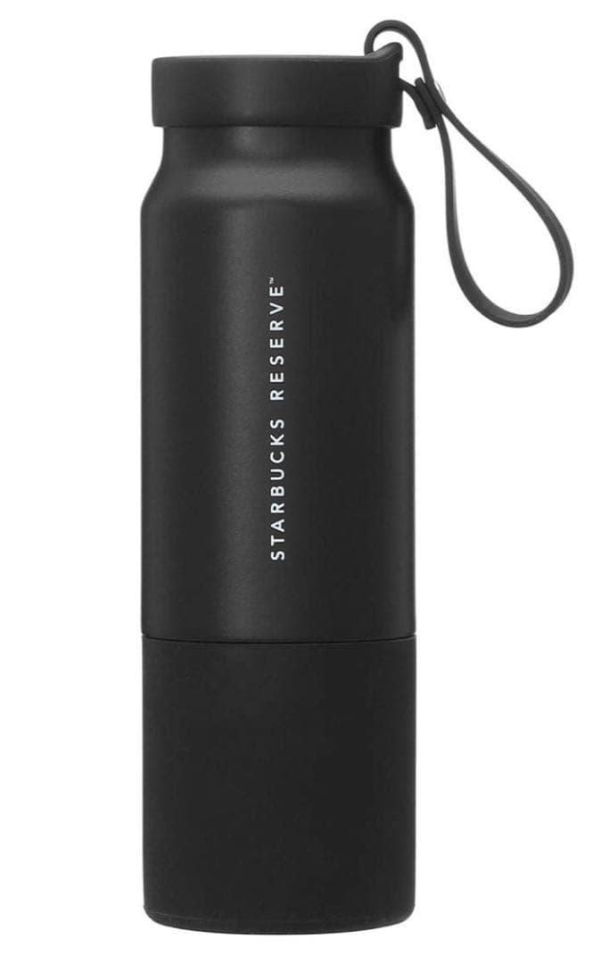 スターバックス リザーブ ステンレス ストラップ ボトル ブラック 355 ml
