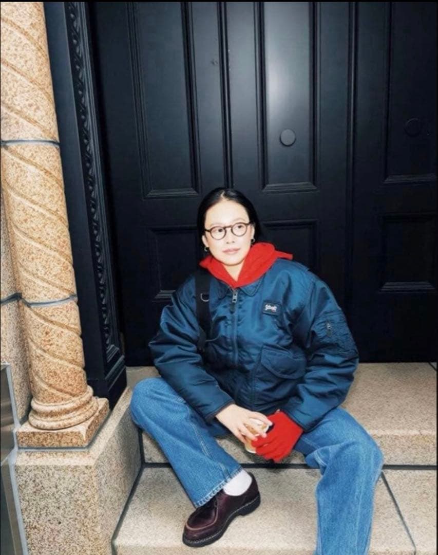 ぺ*ぺ様 激レア田中シェン着Schott NYC flight jacket 週