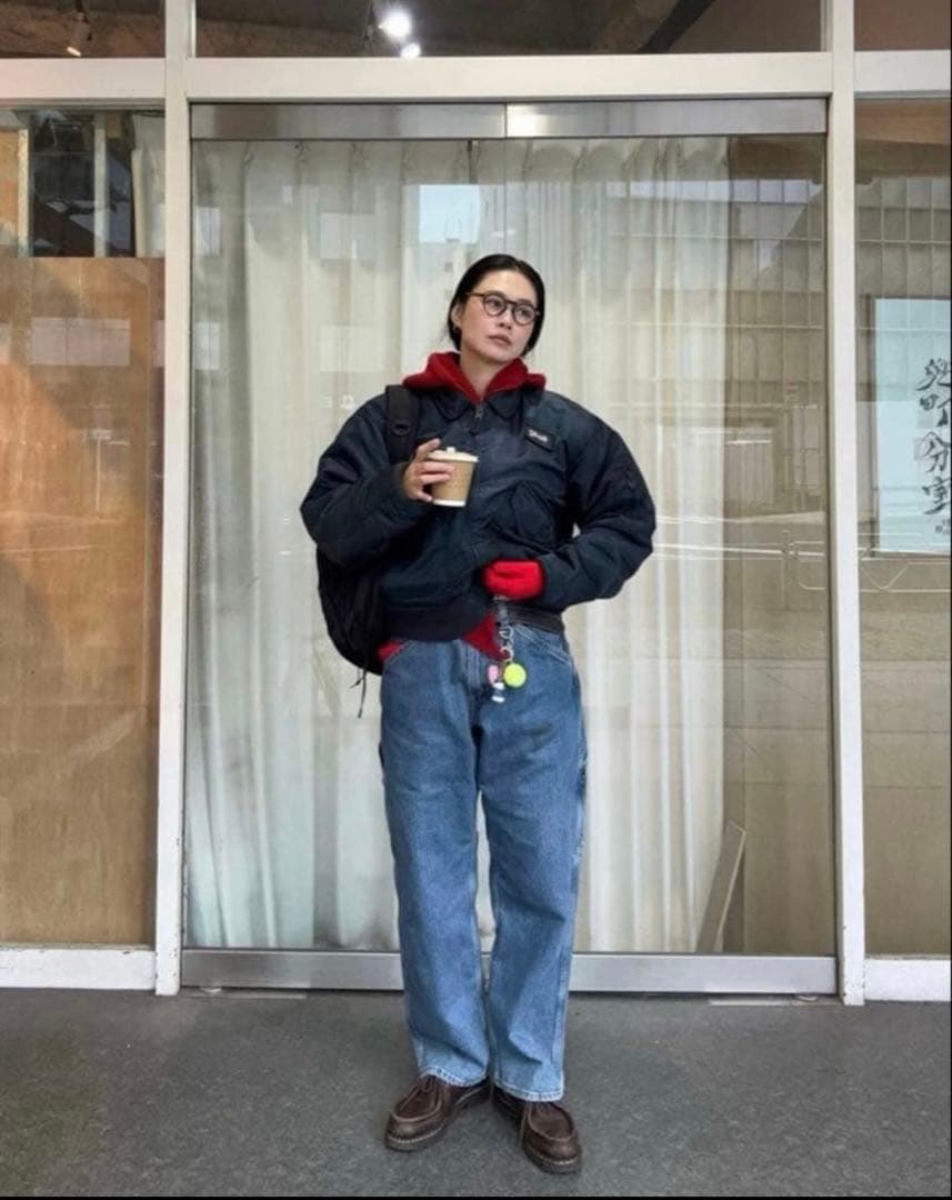 ぺ*ぺ様 激レア田中シェン着Schott NYC flight jacket 週