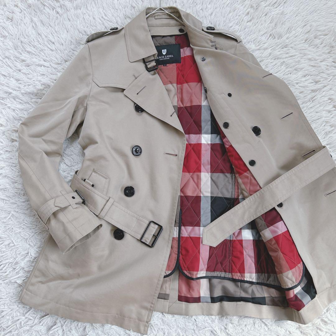 未使用級✨ブラックレーベルクレストブリッジ トレンチコート ライナー M