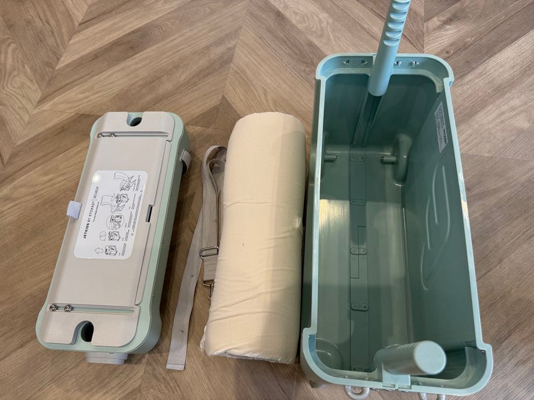 ジェットキッズ BY ストッケ ベッドボックス（グリーン） 中古