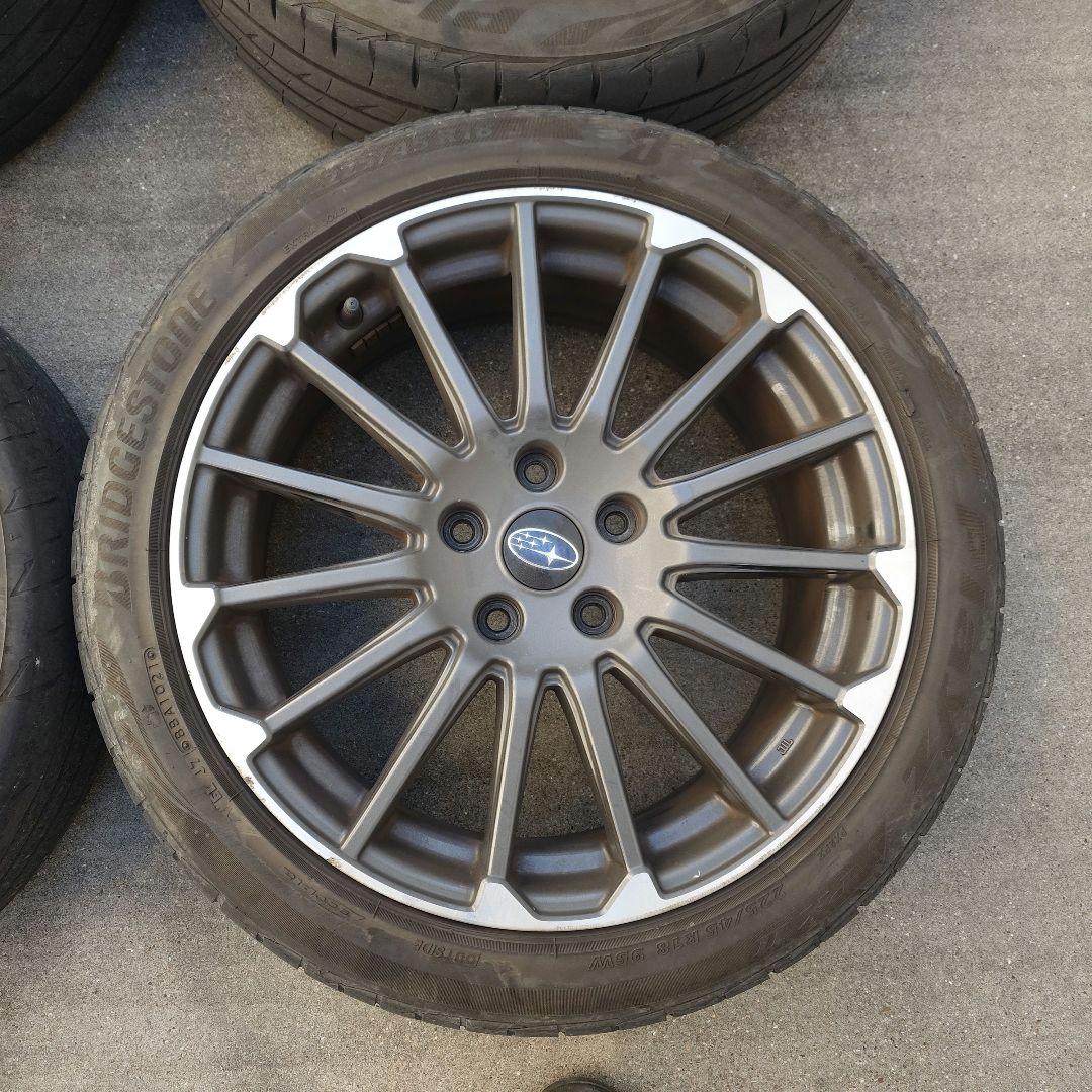 橋本一春1/4 エンケイ スバル純正sti 18インチ