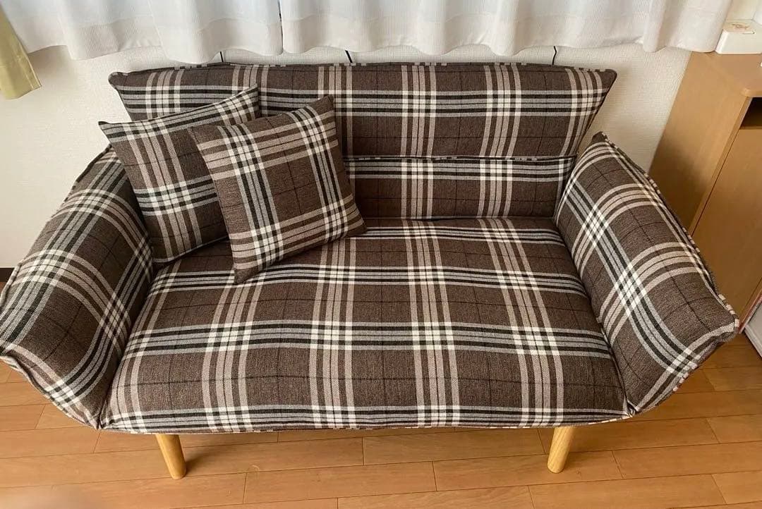 ニトリ　2人掛けカウチソファ　コンパクトソファ　※脚は既製品ではありません