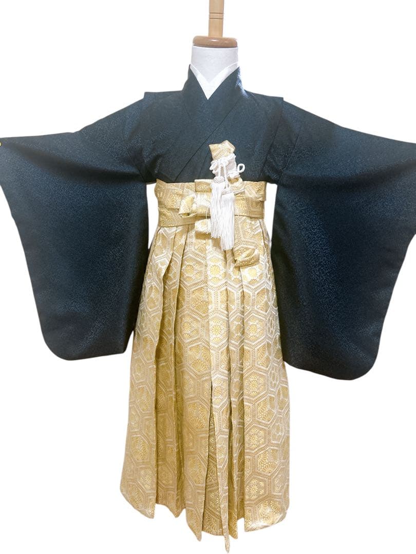 鷹！龍！富士♡七五三　5歳　男の子　セット　一式　黒×ゴールド