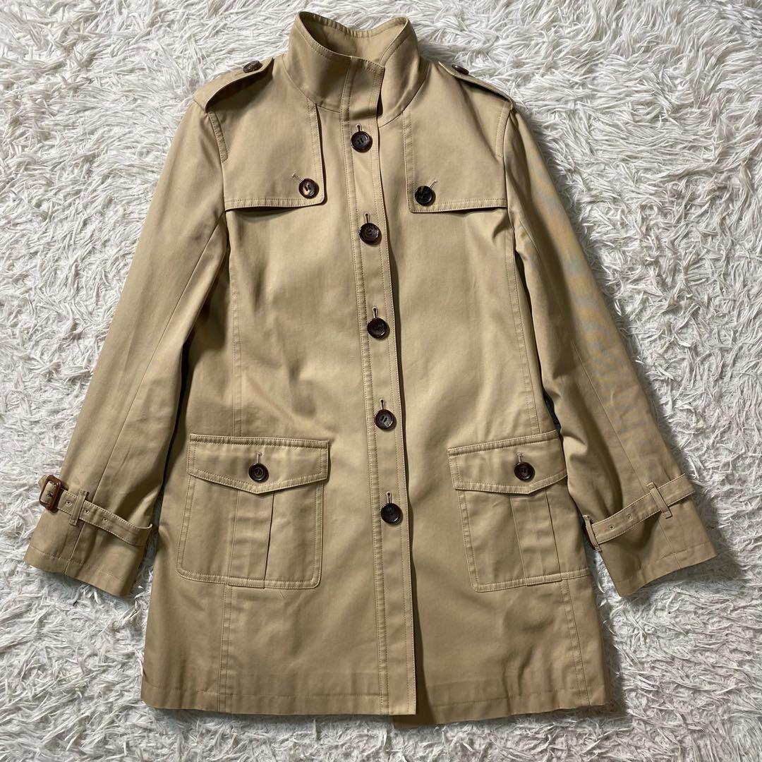 美品】バーバリーロンドン　トレンチコート　ノバチェック　40サイズ　シングル　L