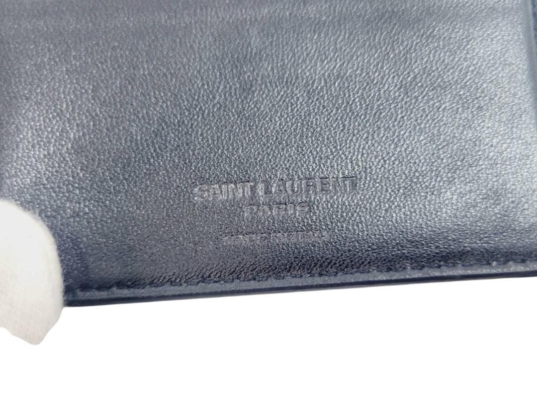 SAINT LAURENT サンローラン ビルクリップウォレット クロコ型押し