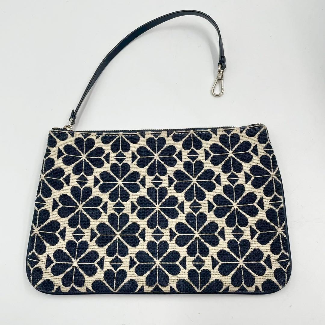 美品　ケイトスペード　2wayトートバッグ　スペードフラワー　ジャガード