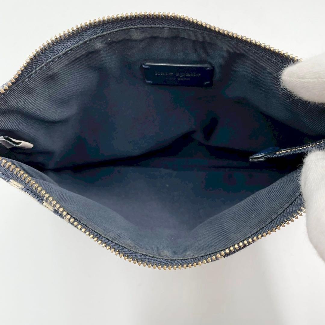 美品　ケイトスペード　2wayトートバッグ　スペードフラワー　ジャガード