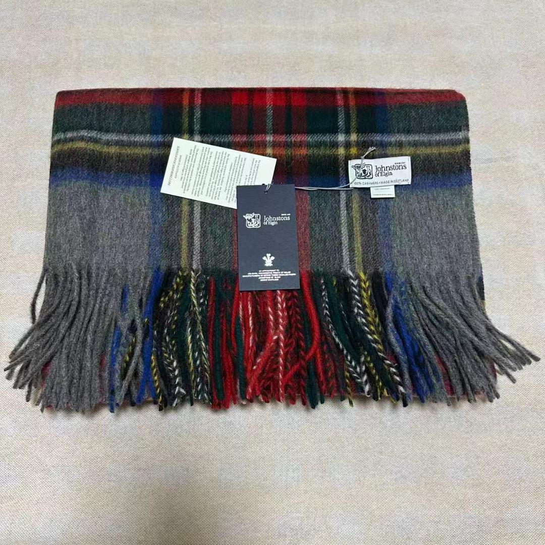 メ*イ様 ジョンストンズ カシミア 大判グレースチュワート ストール マフラー