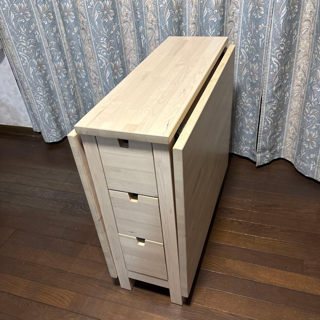 【美品】IKEA ノールデン ゲートレッグテーブル バタフライテーブル
