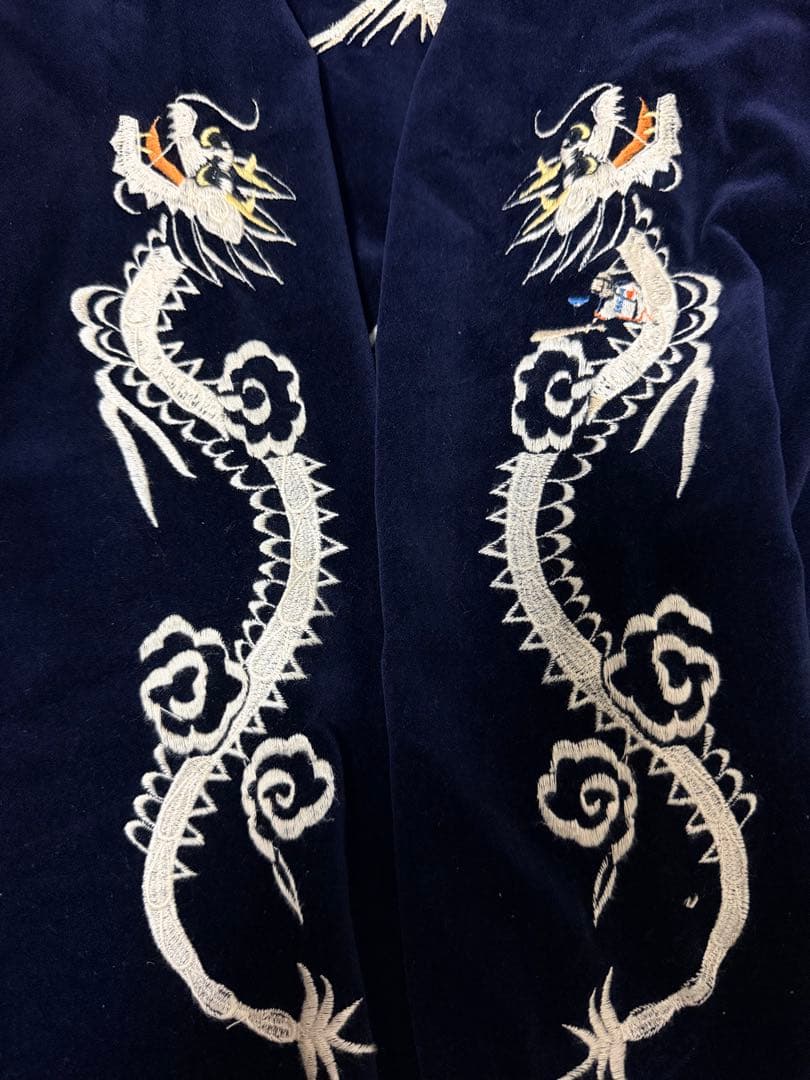 未使用近 KNIFF MAYER 虎龍 地図日本限定 スカジャン vintage