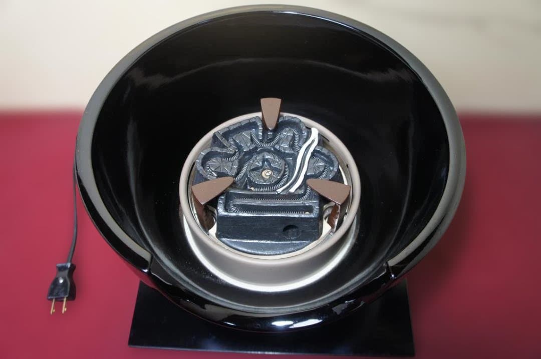 ☆ 創巧野々田 真塗風 炉(紅鉢型)400w電熱器 在銘 棗釜他フルセット送料込