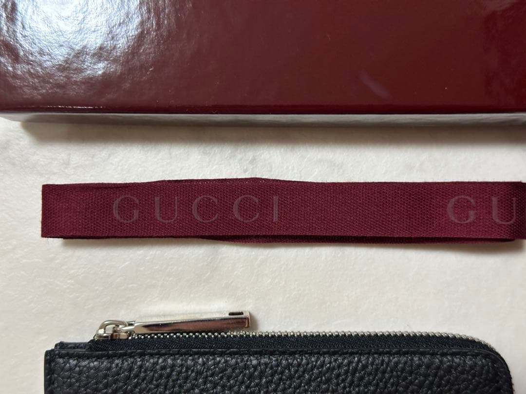 【新品】GUCCI ロゴ ジップカードケース