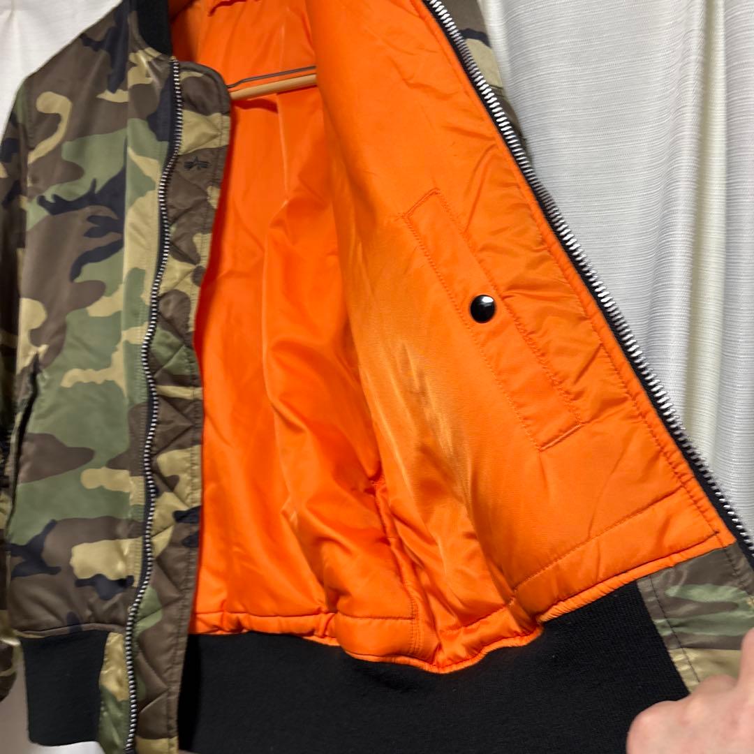 アルファインダストリーズ MA-1 ジャケット　USA製 L