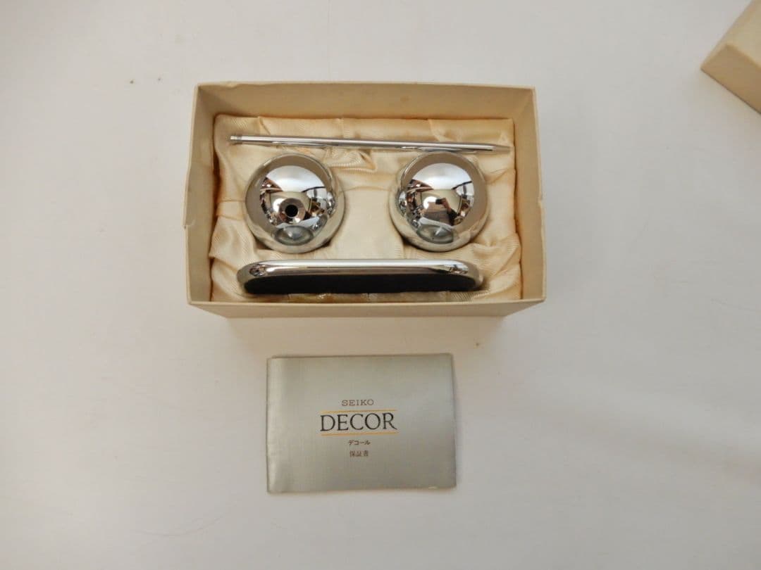 【美品 完動品】SEIKO DECOR トーキングクロック ペンスタンド置き時計