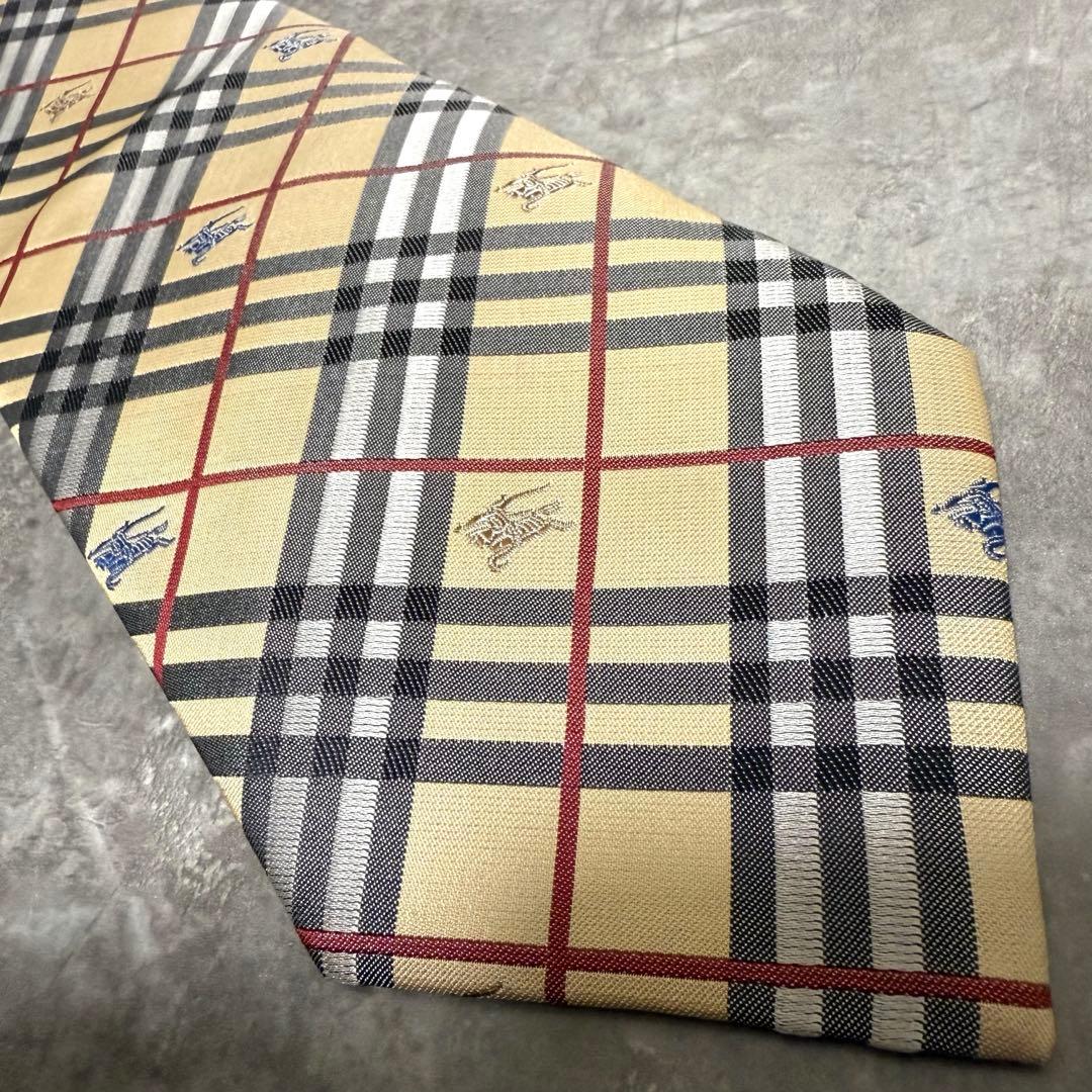 【✨極美品✨】BURBERRY バーバリー ネクタイ ノバチェック ホースロゴ